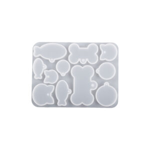 Basic Pet Tag Mold - White Silicone
