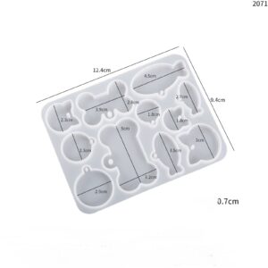 Basic Pet Tag Mold - White Silicone