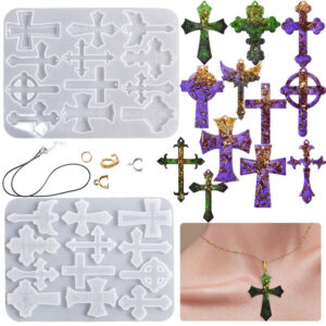 Multi-Style Cross Pendant Silicone Mold Set