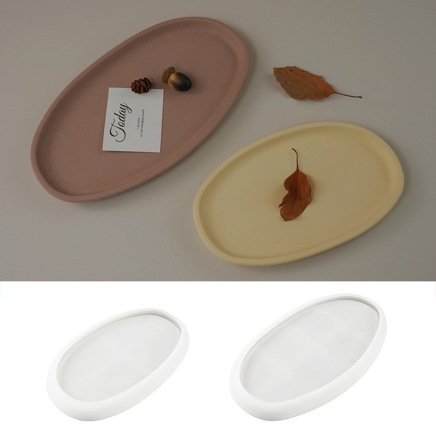 Organic Oval Dish Tray Mold
