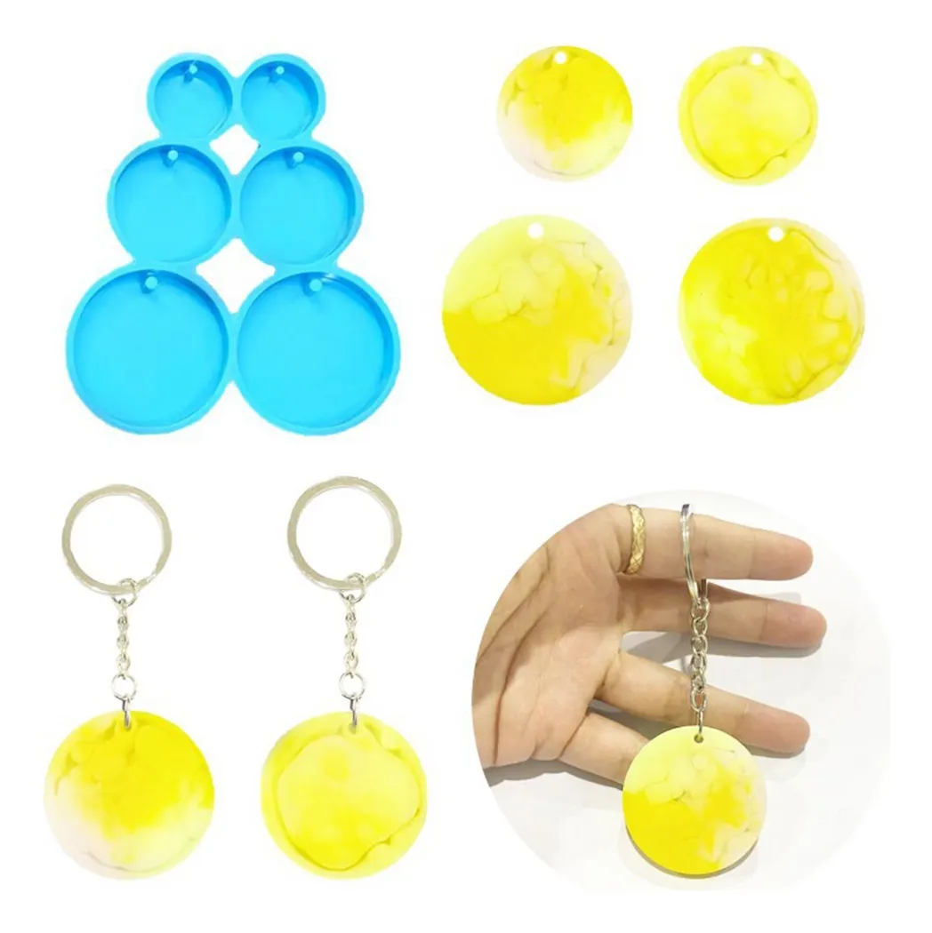 3 step Round Earring Pendant Mold