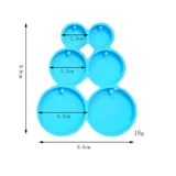 3 step Round Earring Pendant Mold