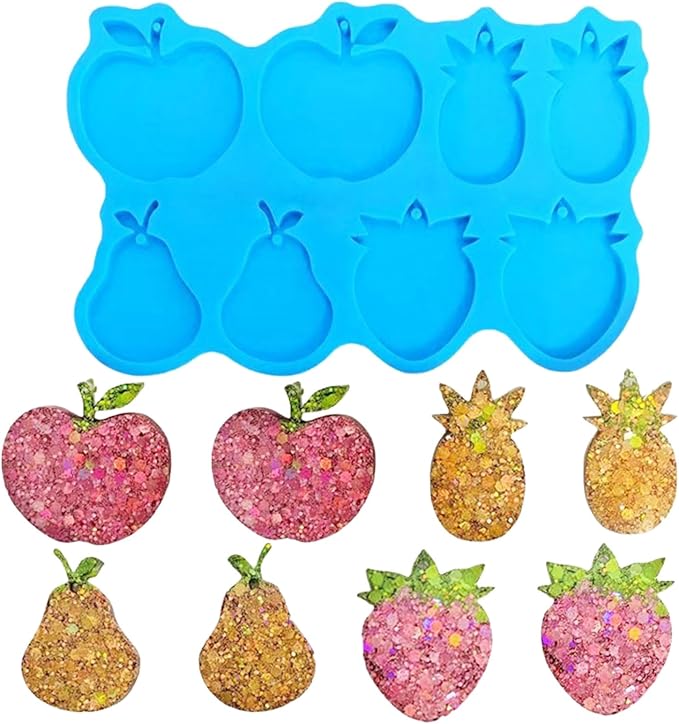 Fruit shaped Keychain Earring Charm Mold