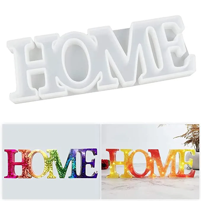 HOME 3D Letter Decor Mold