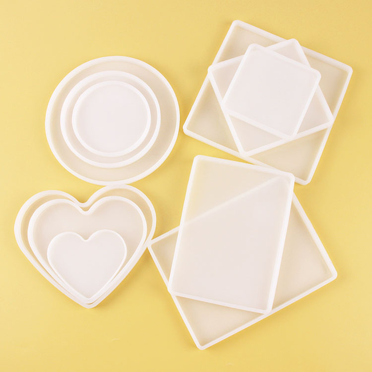Small Large Round Rectangular Square Heart-Shaped Coaster Tray