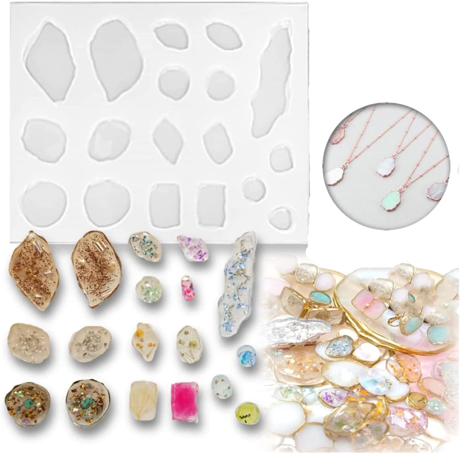 Irregular Crystal Pendant Hairpin Mold