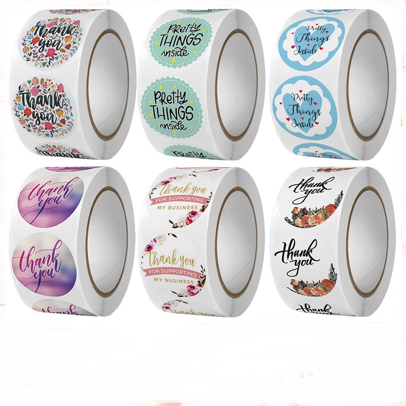 Decorative Thank You Sticker