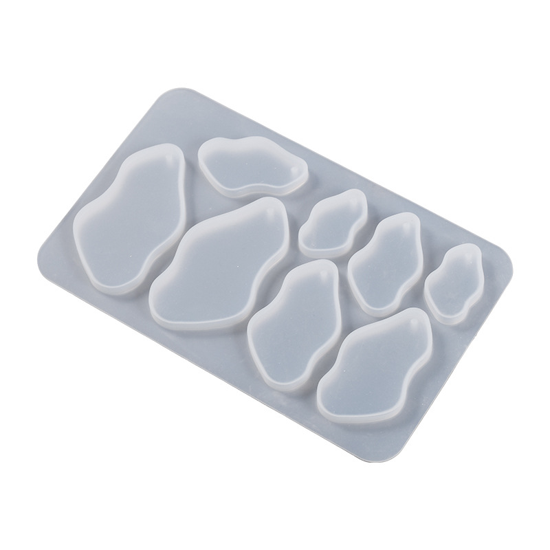 Irregular Wave Earring Pendant Keychain Mold