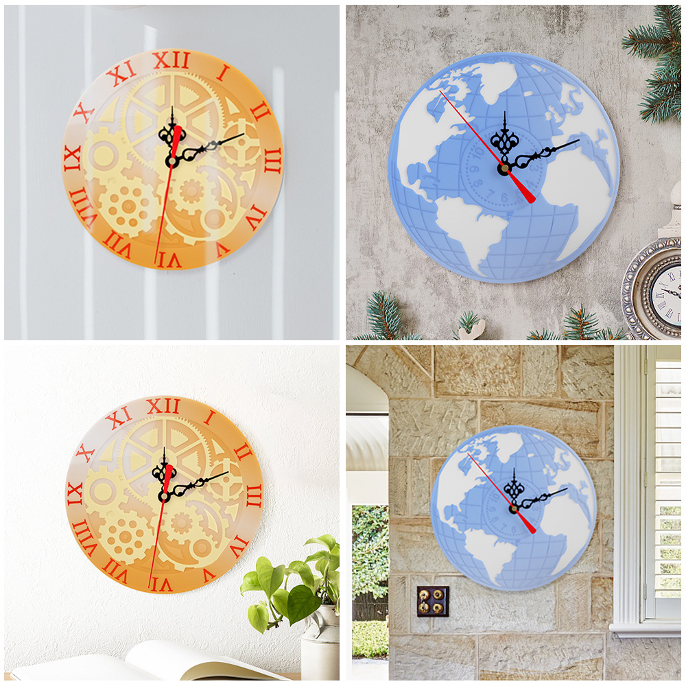 Earth Gear Wall Clock