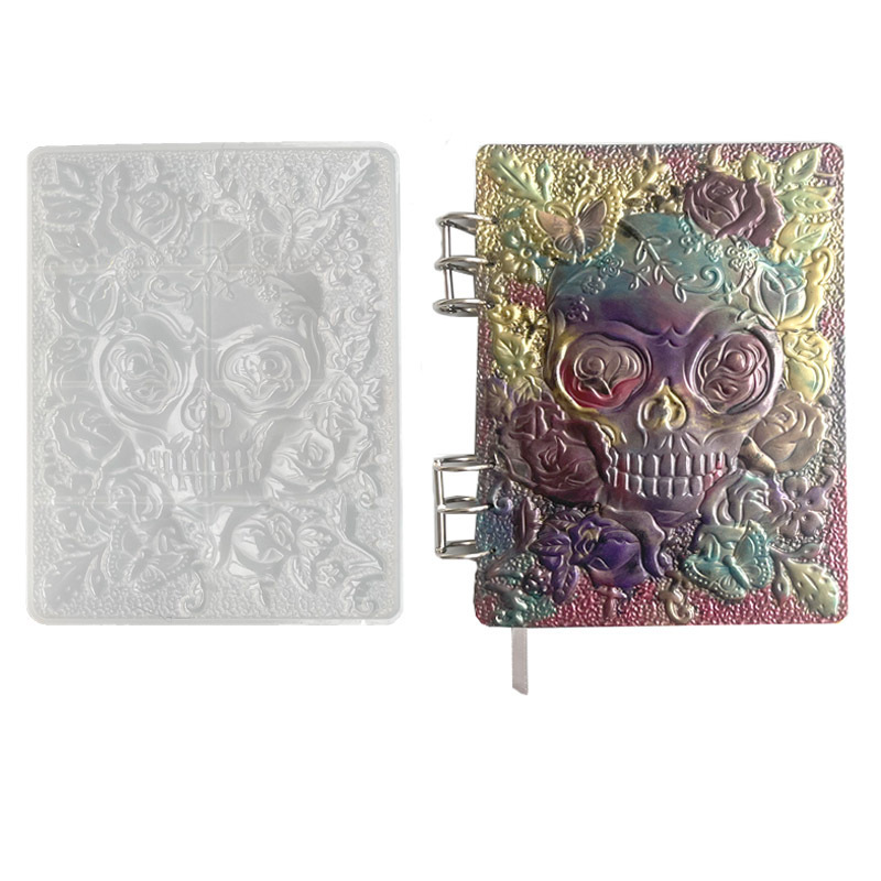A5 Rose Skull Notebook Mold