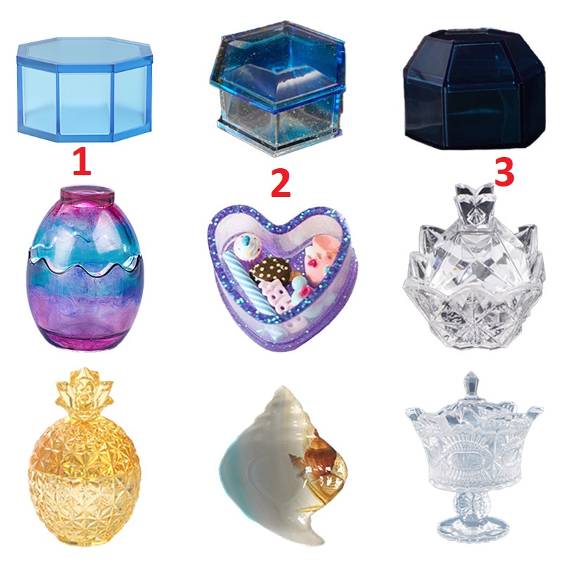 Hexagon Trinket Candle Storage Mold