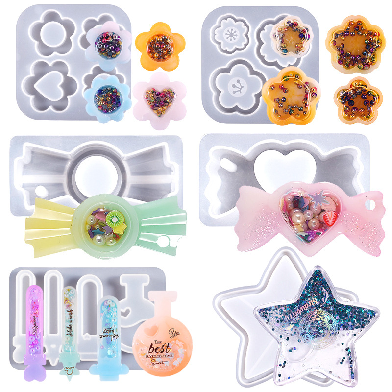 Quicksand Shaker Keychain Charms