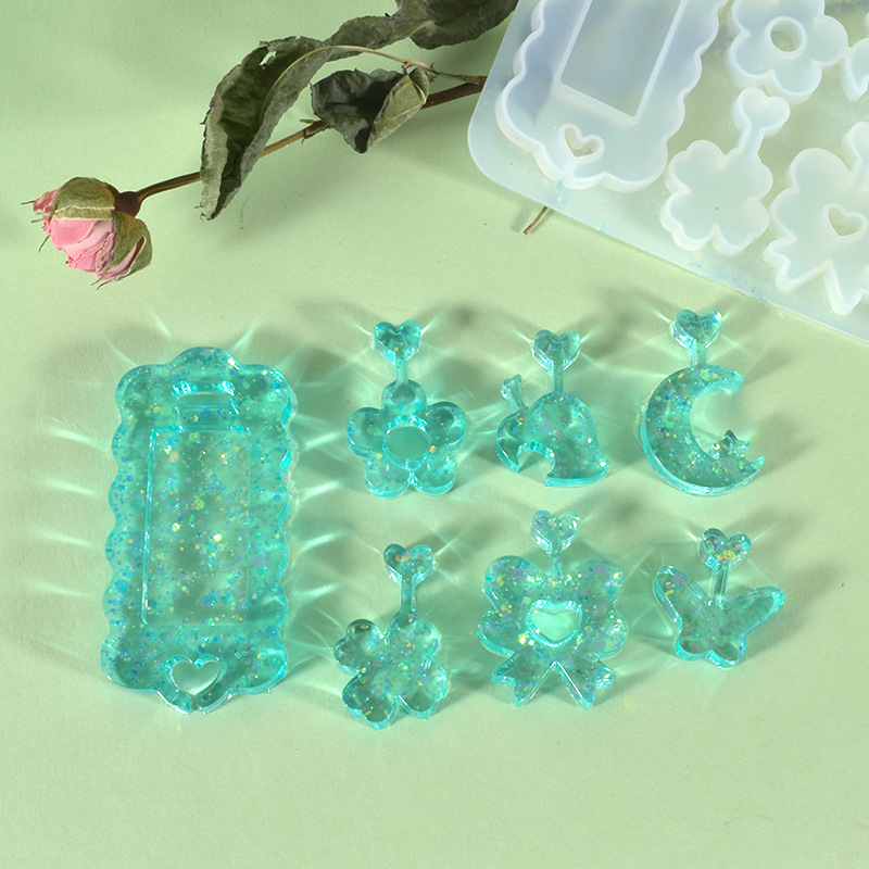 Quicksand Pendant Keychain Charm