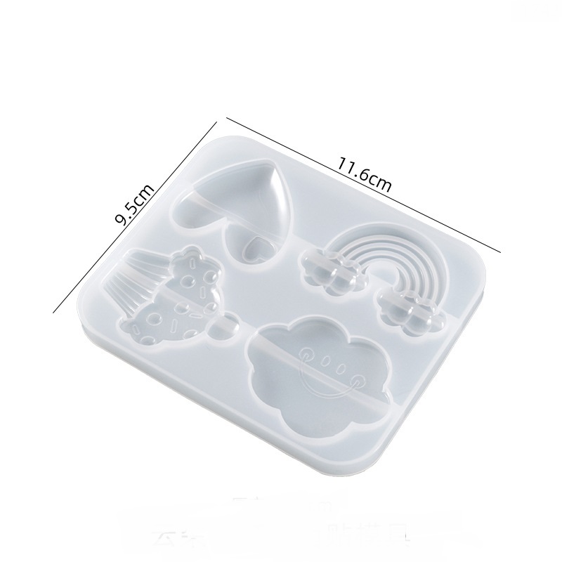 Rainbow Clouds Drop Charms