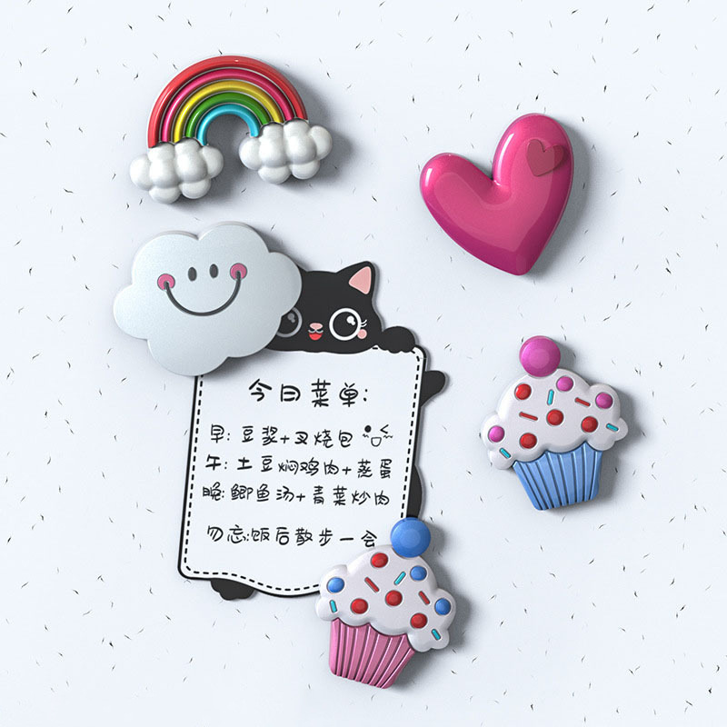 Rainbow Clouds Drop Charms