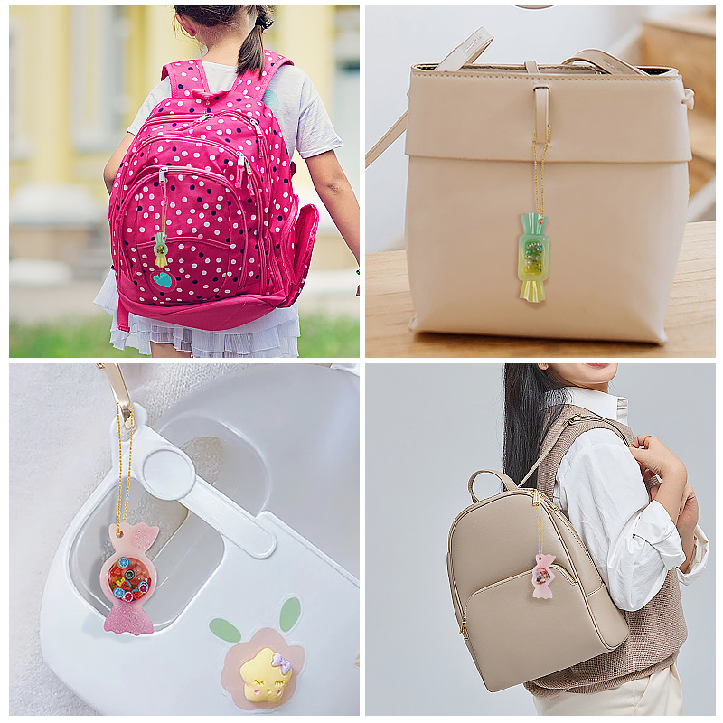 Quicksand Candy Pendant Keychain Charm