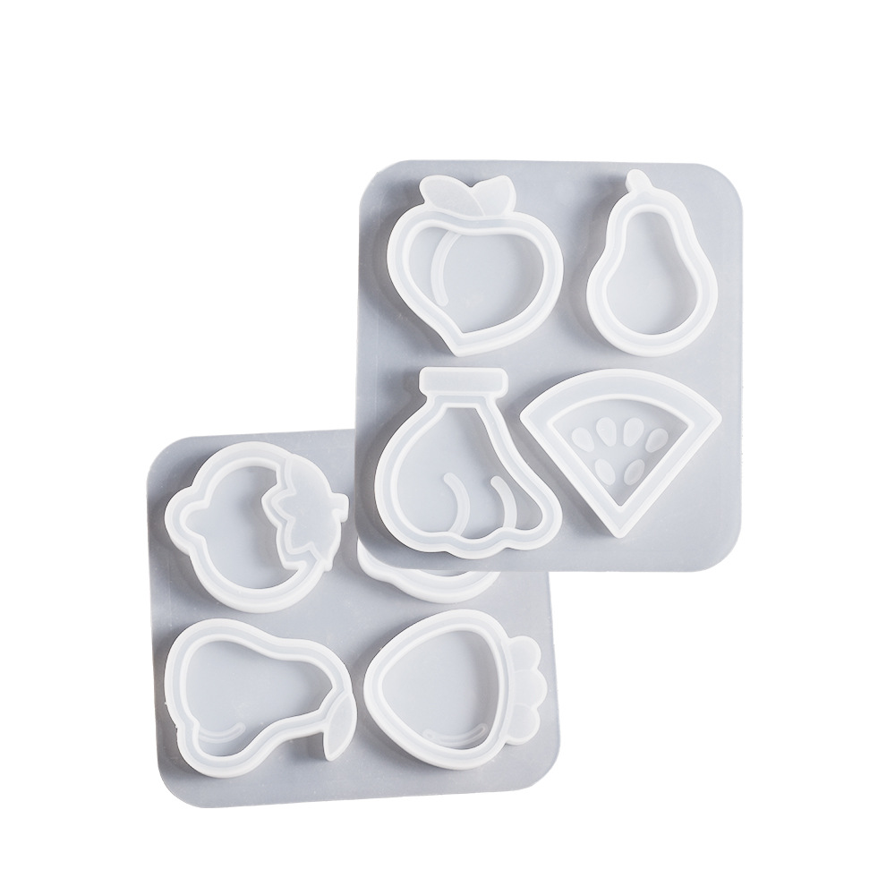 Fruit Series Quicksand Keychain Pendant Charm