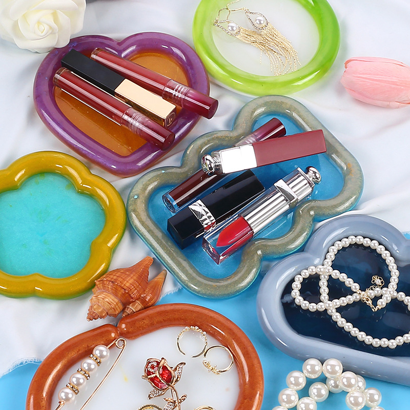 Smooth Edge Cloud Heart Coaster Set