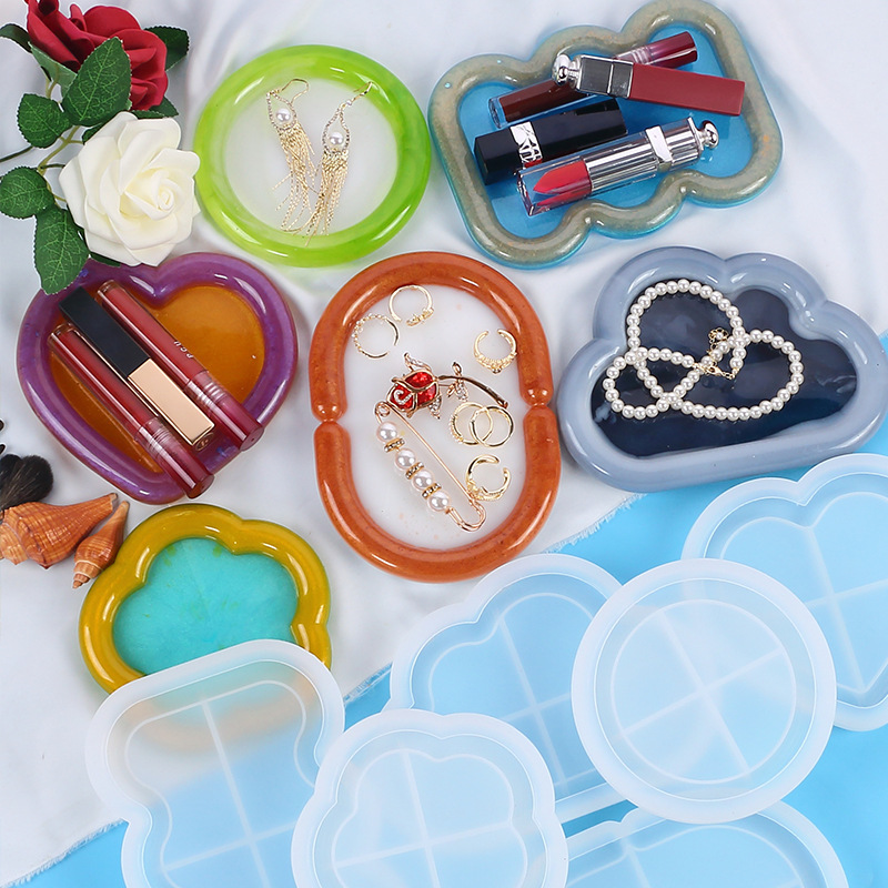 Smooth Edge Cloud Heart Coaster Set