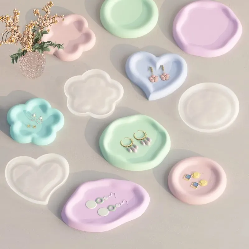 Cloud Heart Shaped Tray Coaster Mold