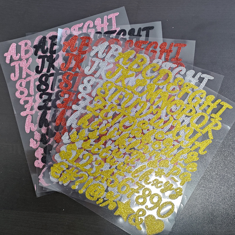 Glittered Letter Sticker