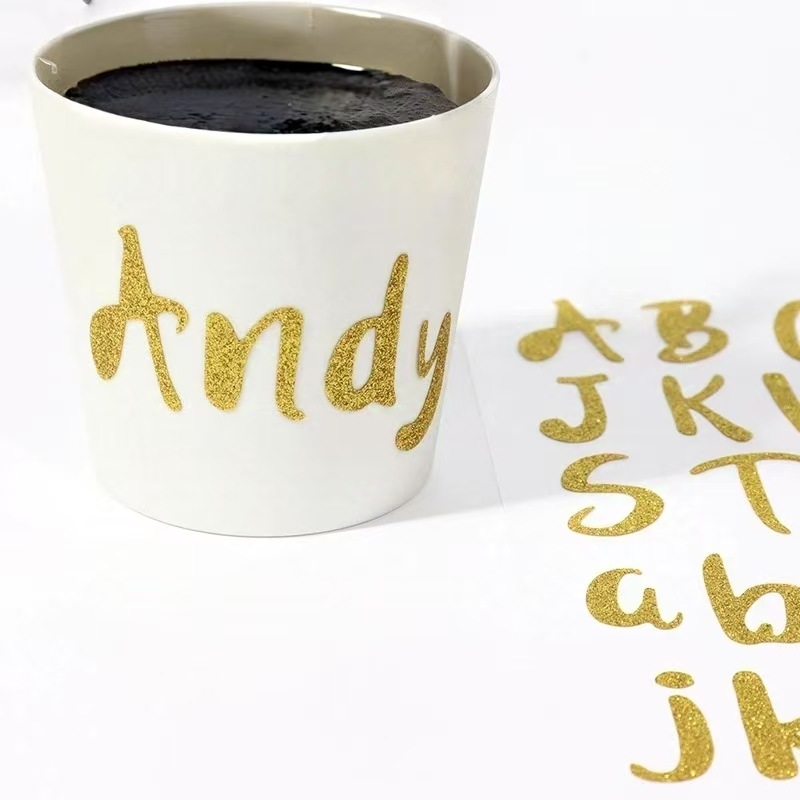 Glittered Letter Sticker
