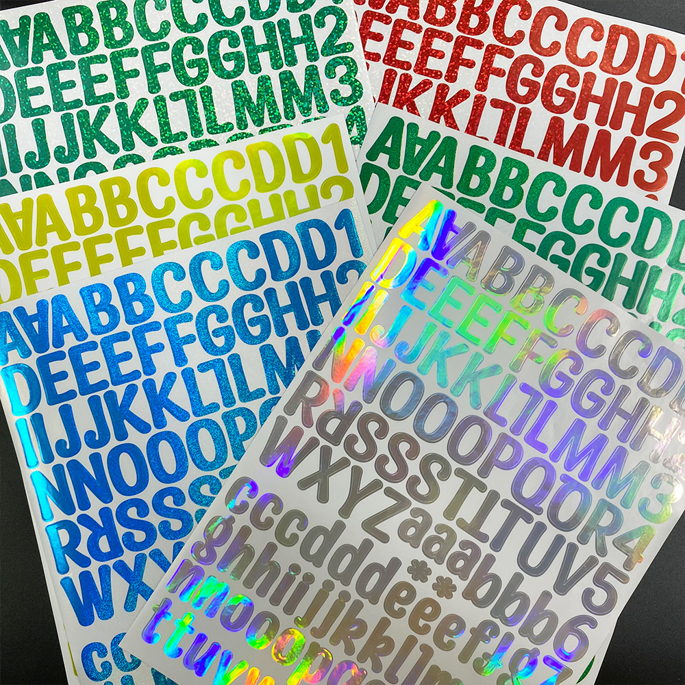 Holographic Letter Sticker