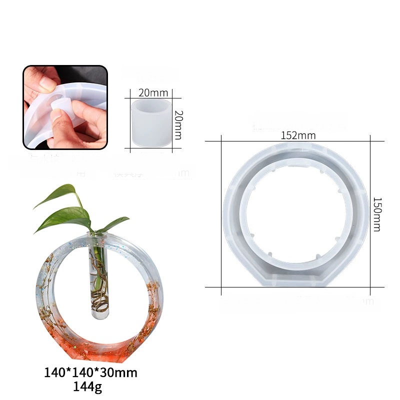 Arc, Oval Hydroponic Vase Silicone Mold