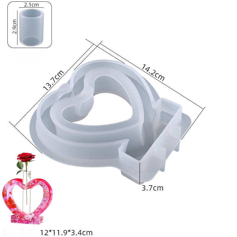 Geometric 3D Flower Vase Silicone Mold