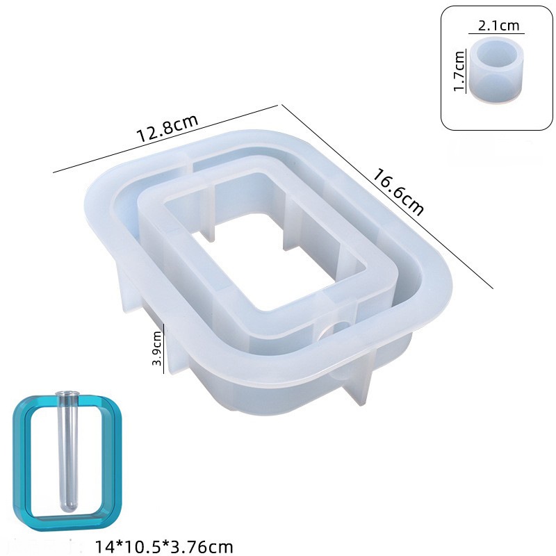 Geometric 3D Flower Vase Silicone Mold