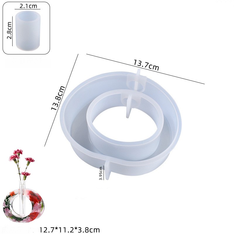 Geometric 3D Flower Vase Silicone Mold