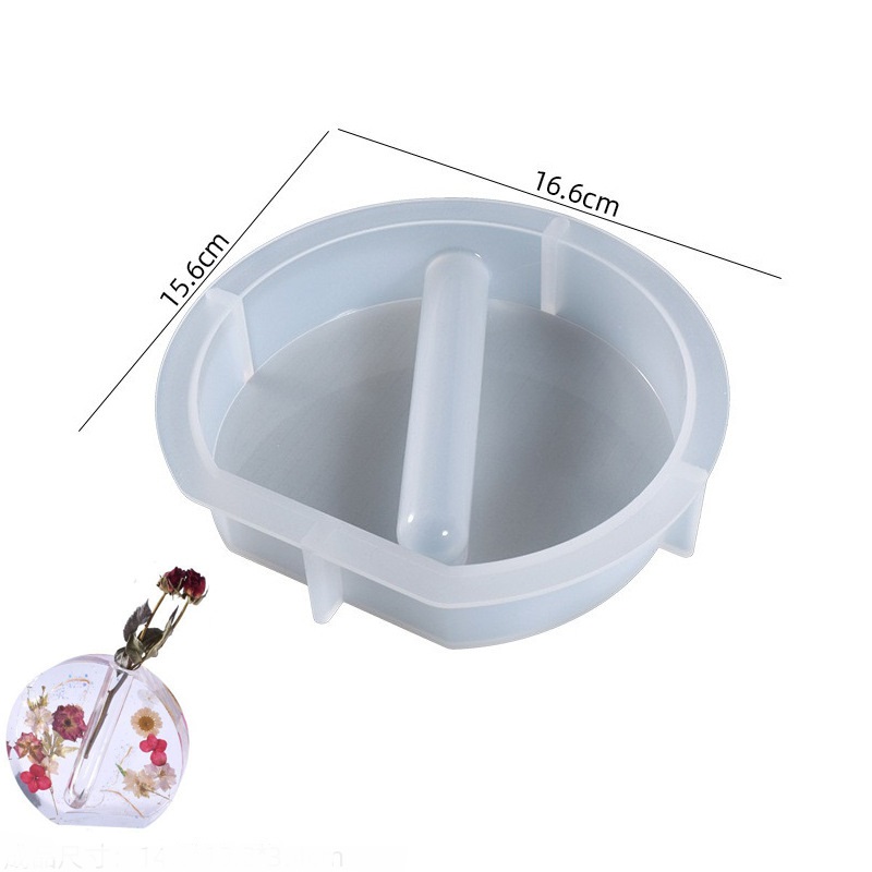 Geometric 3D Flower Vase Silicone Mold
