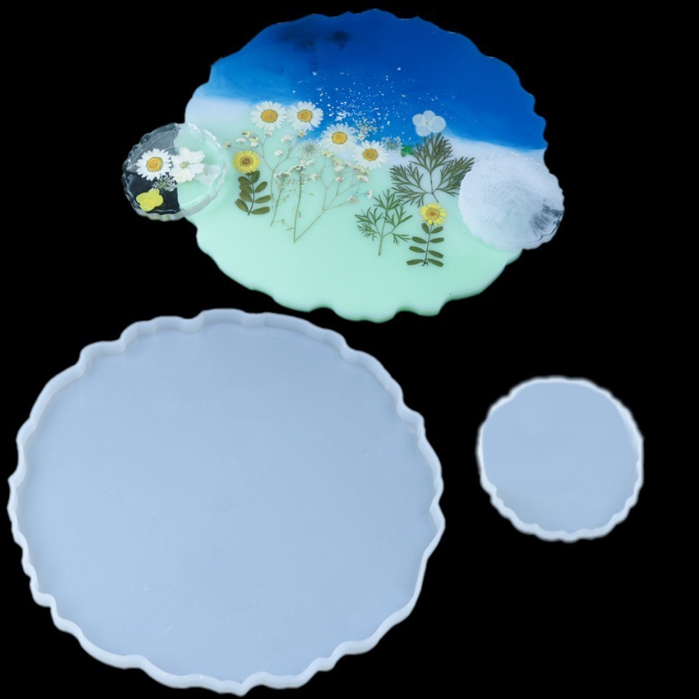 Wavy Edge Coaster, Tray Set Silicone Mold