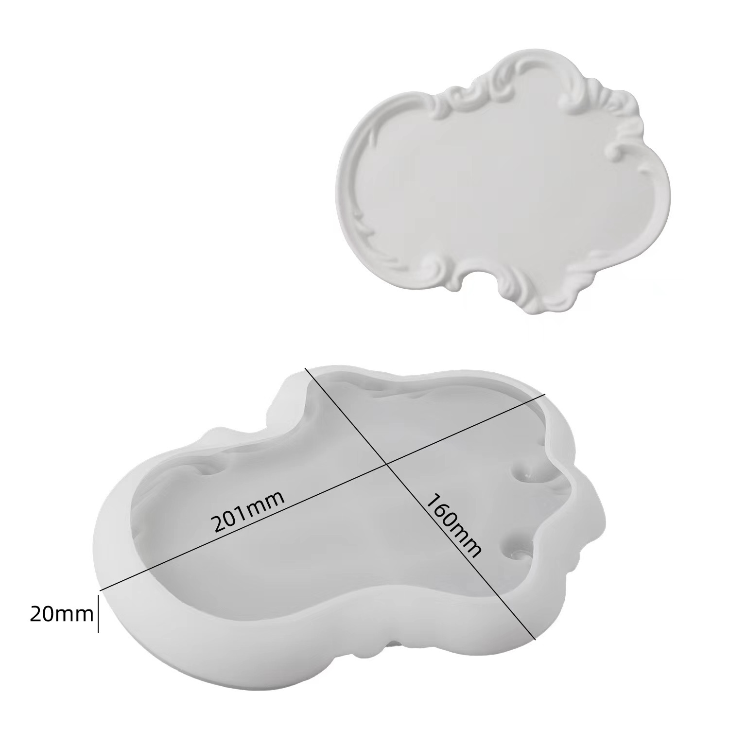 Abstract Irregular Tray Silicone Mold Series