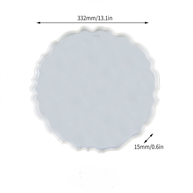 Irregular Edge Round Tray Silicone Mold