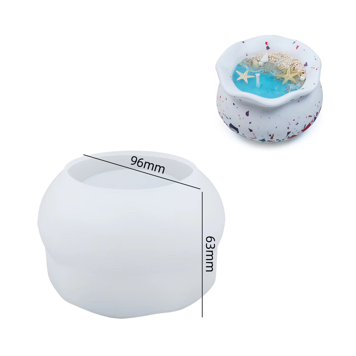 Fish tank Storage Jar Silicone Mold