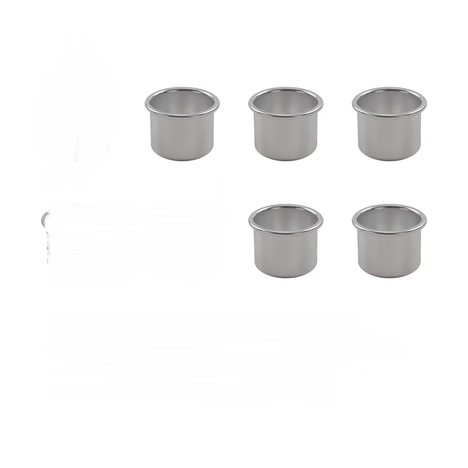 Cylinder Storage Jar with Lid Silicone Mold Set