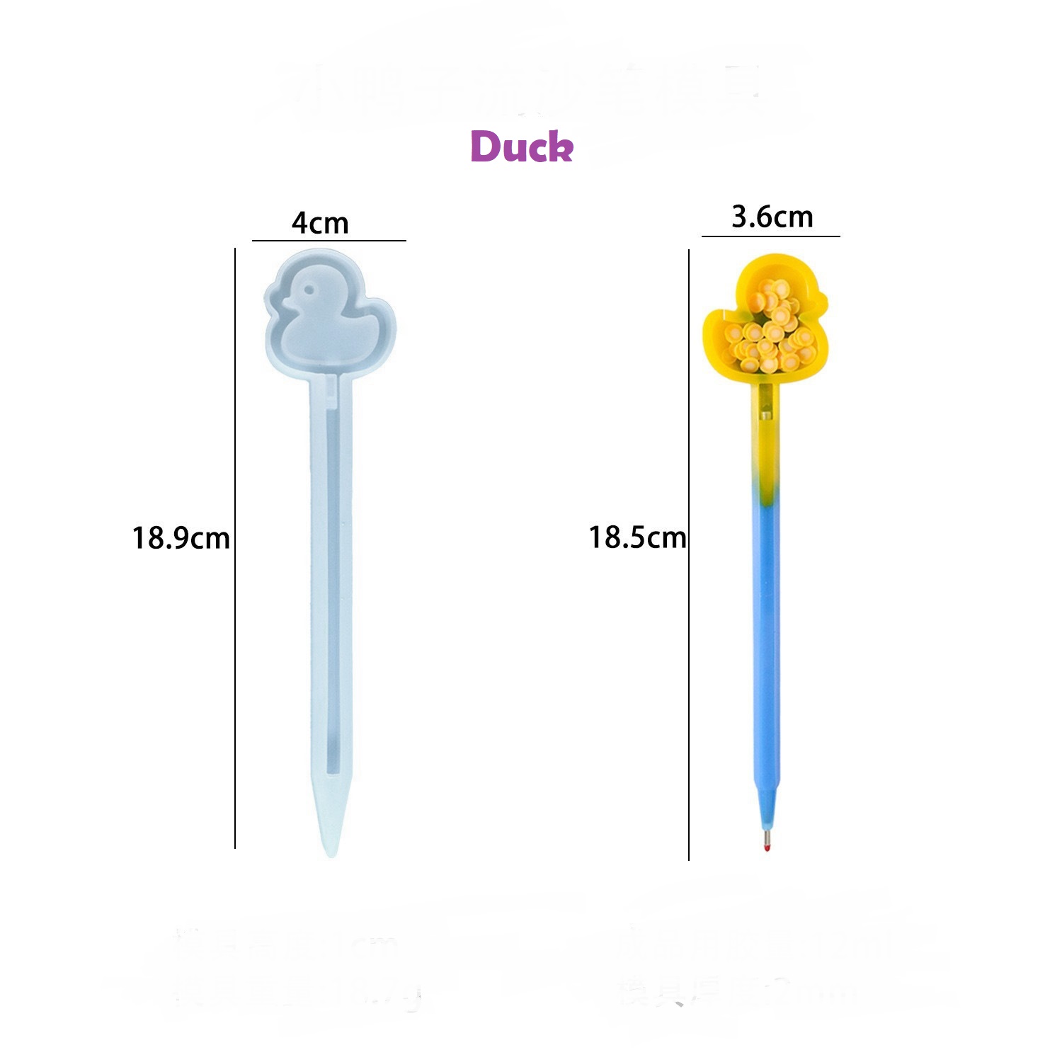 Shaker Topper Pen Silicone Mold - Series 2