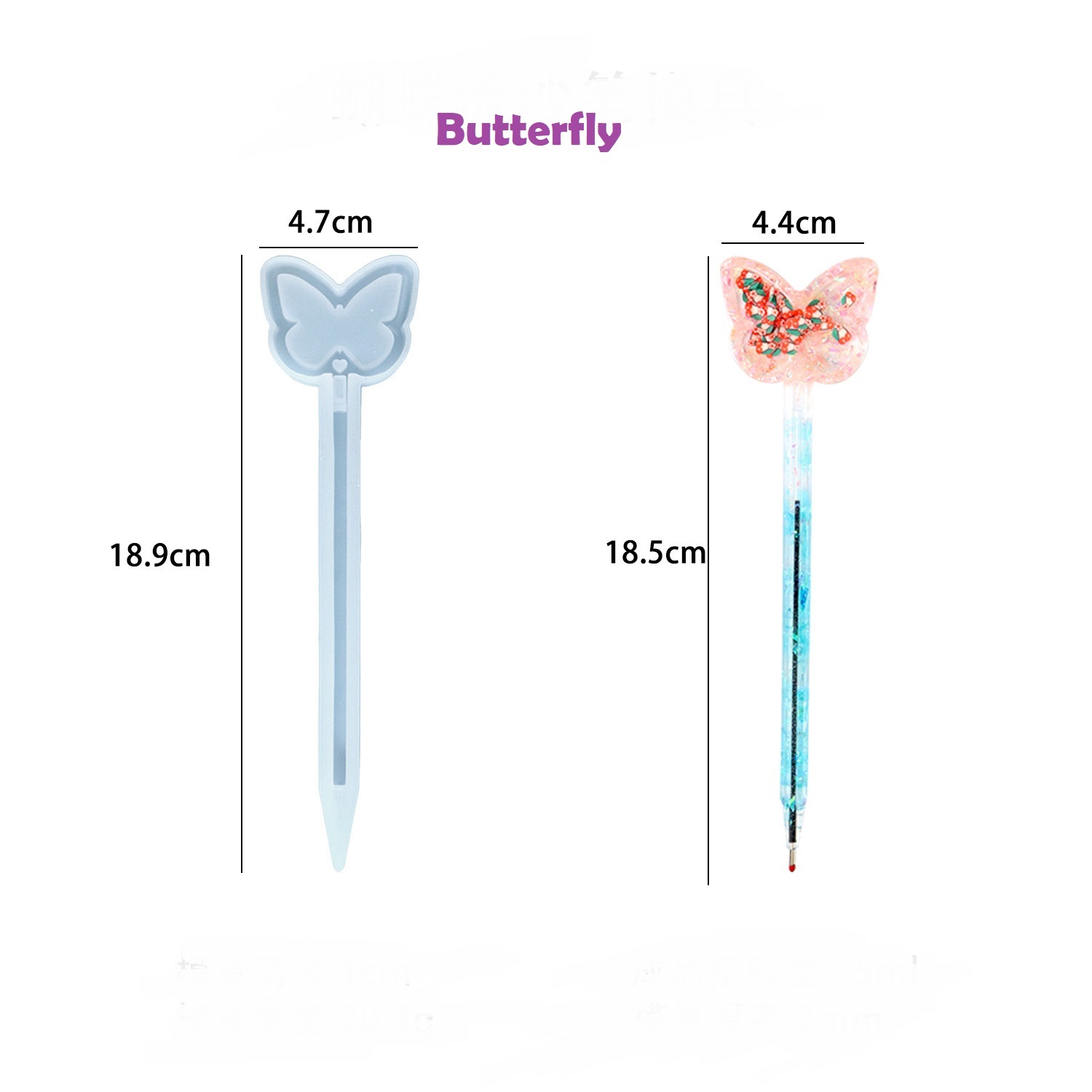 Shaker Topper Pen Silicone Mold - Series 2