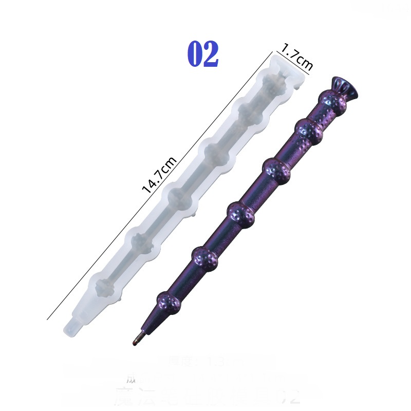 Magic Wand Shape Pen Silicone Mold Kit