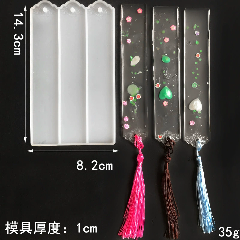 Love, Oval Pattern Bookmark Silicone Mold