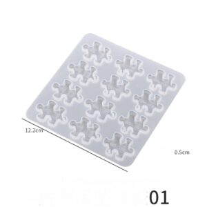 Puzzle Piece Quote Pendant Silicone Mold