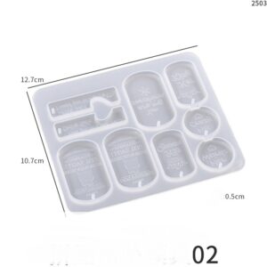 Puzzle Piece Quote Pendant Silicone Mold