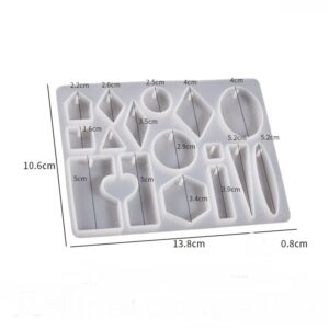 Modern Pendant, Earring Set Silicone Mold