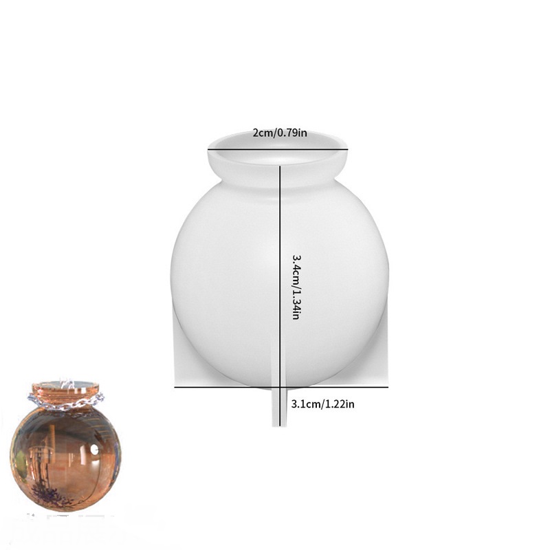 Miniature Bottle Charm Silicone Mold