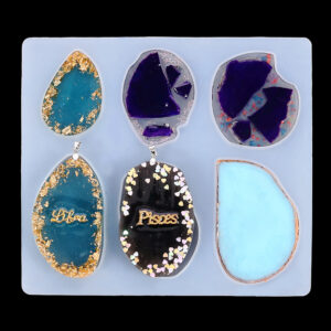 Assorted Irregular Gemstone Pendant Molds