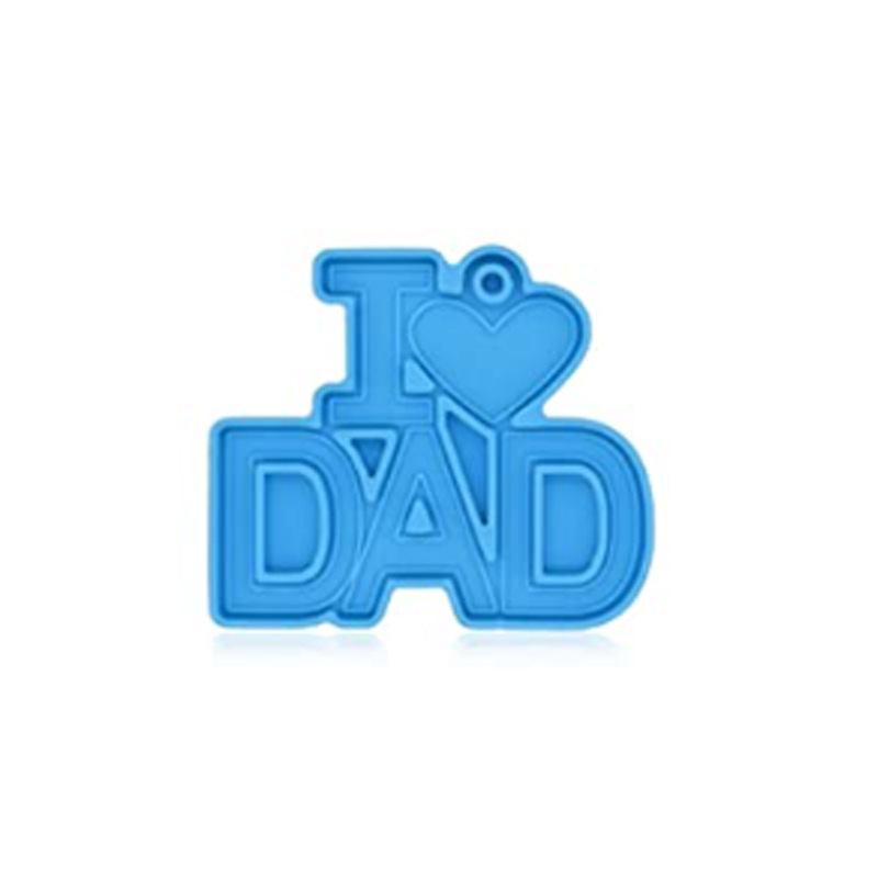 I Love Mom / Dad Text Pendant Mold