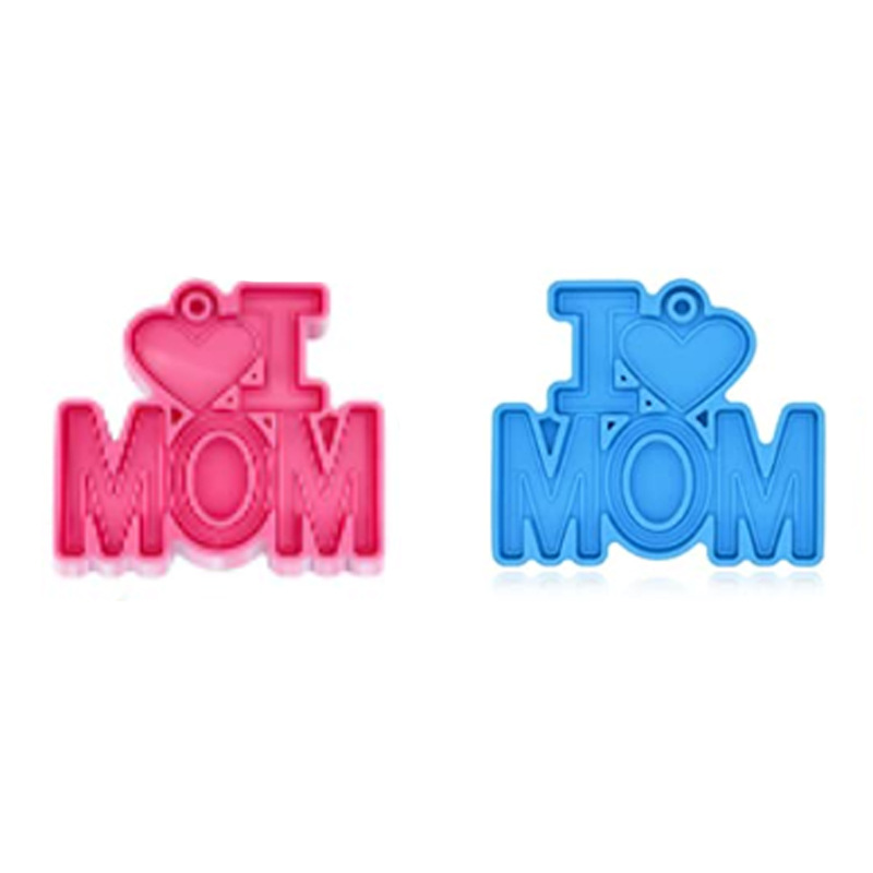 I Love Mom / Dad Text Pendant Mold