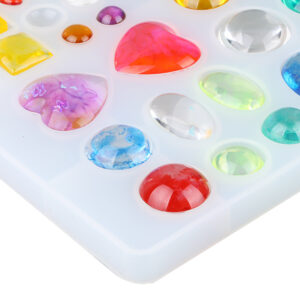 Assorted Cabochon Multi Shape Pendant Silicone Mold
