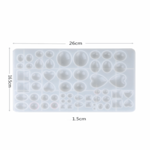 Assorted Cabochon Multi Shape Pendant Silicone Mold